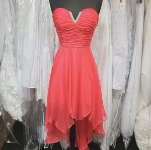 Bright Coral Fairy y2k Dress